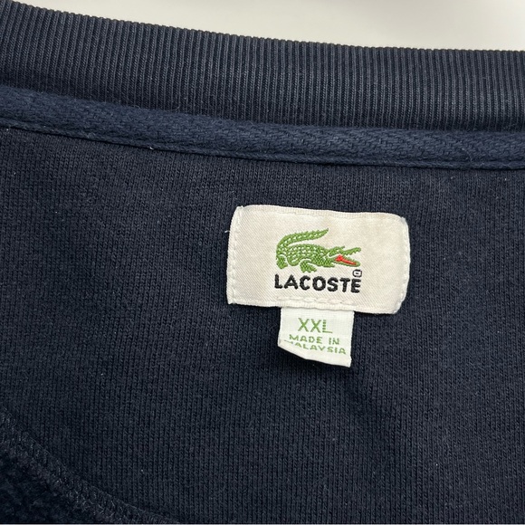 Lacoste Sz XXL Navy Pullover Sweatshirt - Picture 4 of 11